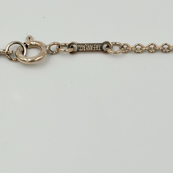 Authentic Tiffany & Co 925 Silver Elsa Peretti Triple Open Heart Necklace - Picture 5 of 8